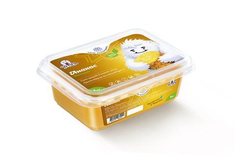 Пюре ананаса без цукру заморожене 1 кг, YetiCo 26863 фото