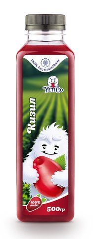 Пюре кизила пастеризоване 500 мл, YetiCo 26842 фото