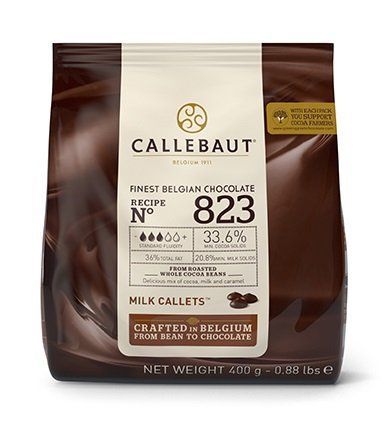 Молочный шоколад 33,6 % какао 0,4 кг (823), Callebaut 19851 фото