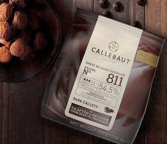 Чорний шоколад 54,5 % какао 0,4 кг (811), Callebaut 19850 фото