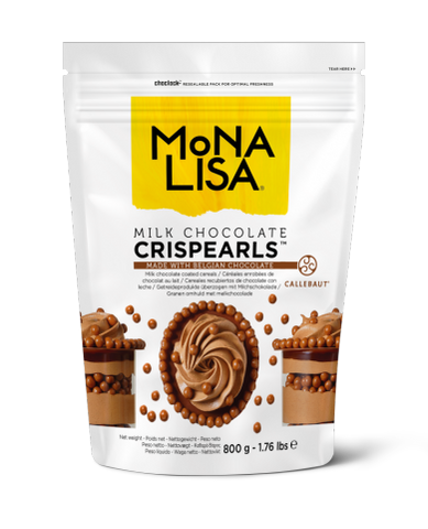 Crispearls Milk (молочне шоколадне драже) 800 г, Mona Lisa 26187 фото