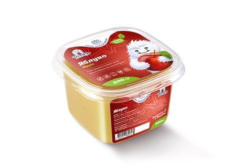Пюре яблука без цукру заморожене 500 г, YetiCo 26924 фото