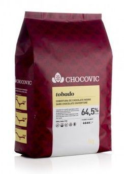 Шоколад черный 64,5 % какао Tobado 5 кг, Chocovic 26943 фото