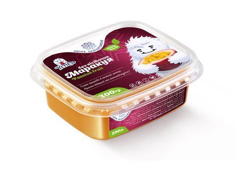 Пюре маракуя (без косточки) без сахара замороженное 300 г, YetiCo 26907 фото